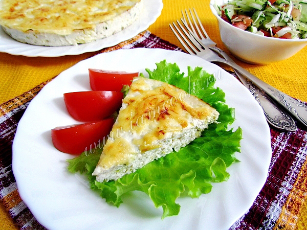 Запеканка из кабачков с курицей