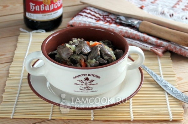 Фото куриных сердечек в пиве