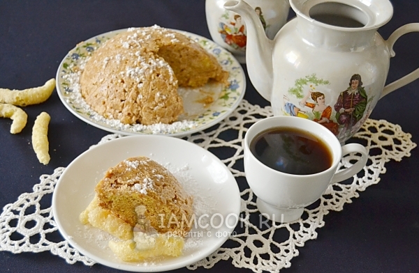 Фото торта из кукурузных палочек со сгущенкой