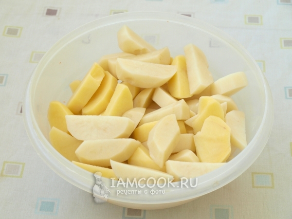 Порезать картофель