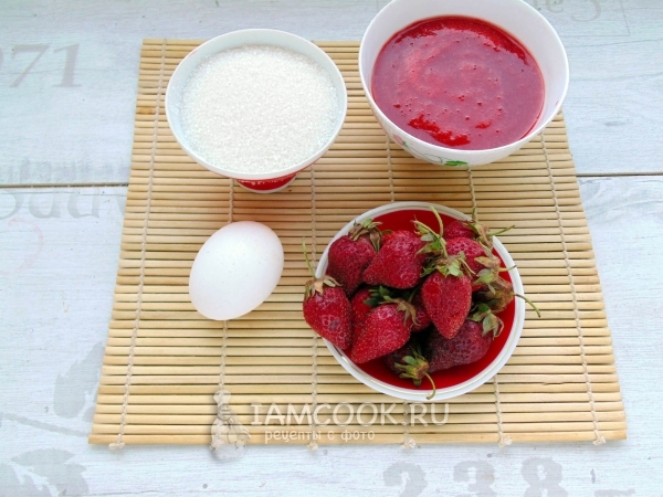 Ингредиенты для клубничного суфле