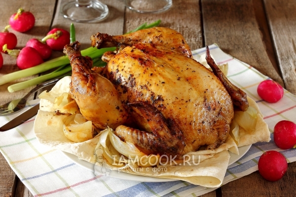 Курица запеченная в пакете