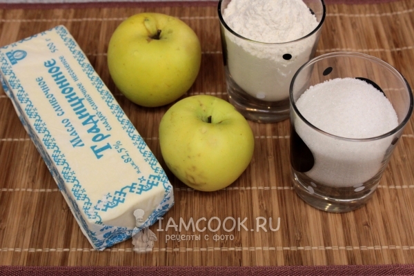 Ингредиенты для яблочного крамбла