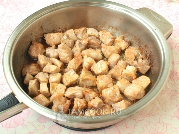 Пожарить мясо