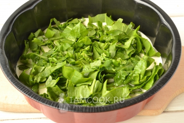 Положить черемшу