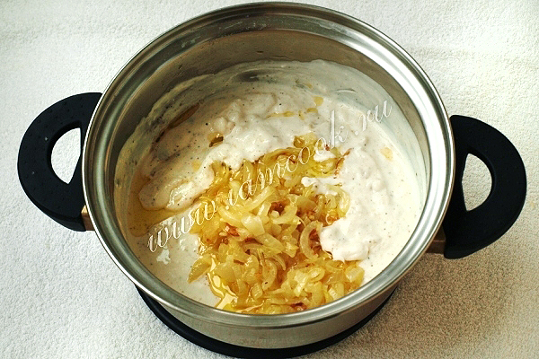 Соус для печени с луком