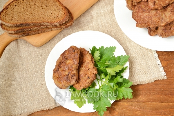 Рецепт оладий из свиной печени