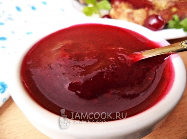 Готовый брусничный соус к мясу