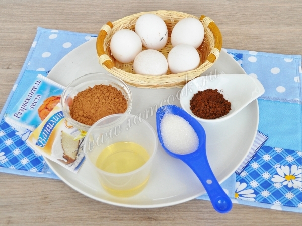Ингредиенты для торта восьмерка