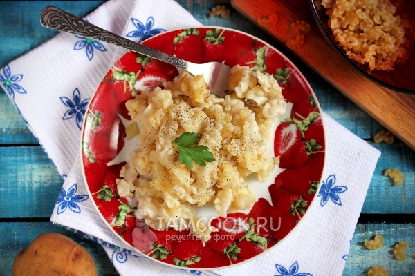 Фото макарон с картошкой