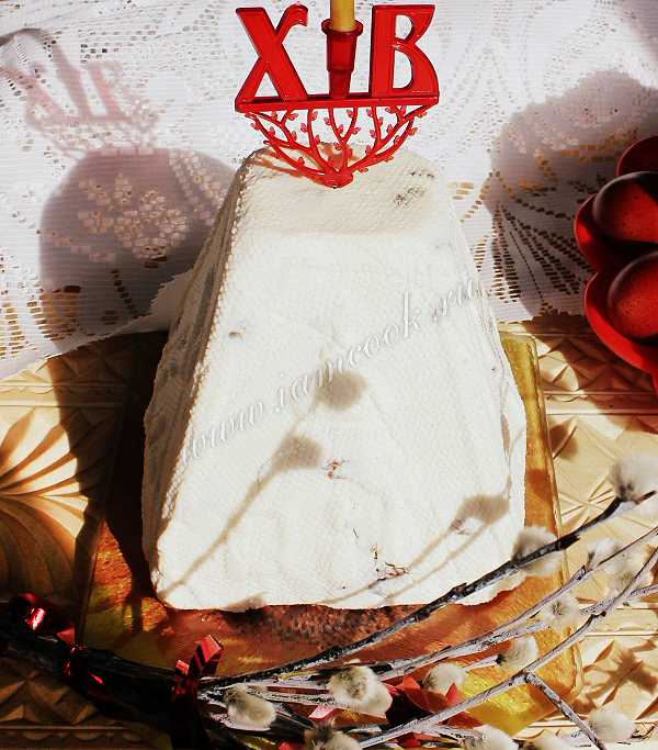 Сырая творожная пасха