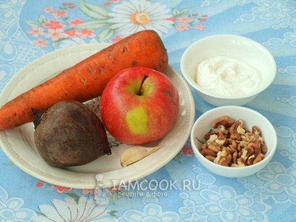 Ингредиенты для салата Здоровье