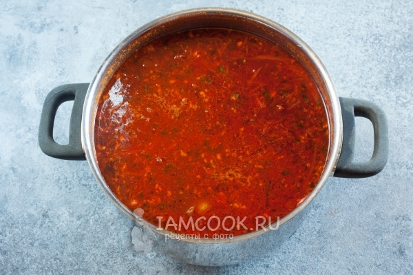 Рецепт классического борща с мясом