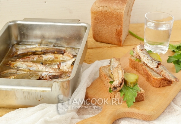 Шпроты домашние, рецепт