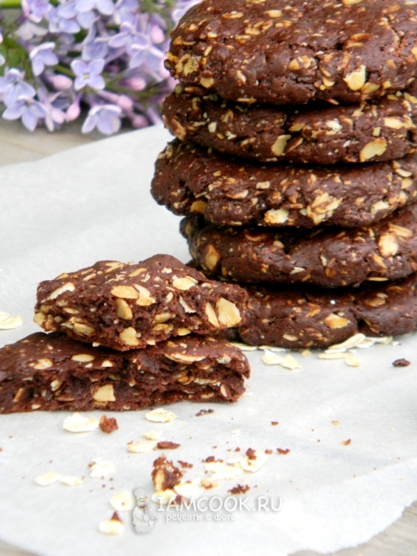 Рецепт шоколадно-овсяного печенья