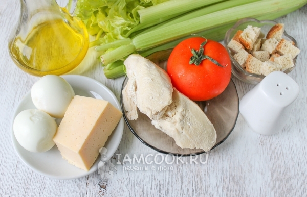 Ингредиенты для салата «Цезарь» по Дюкану