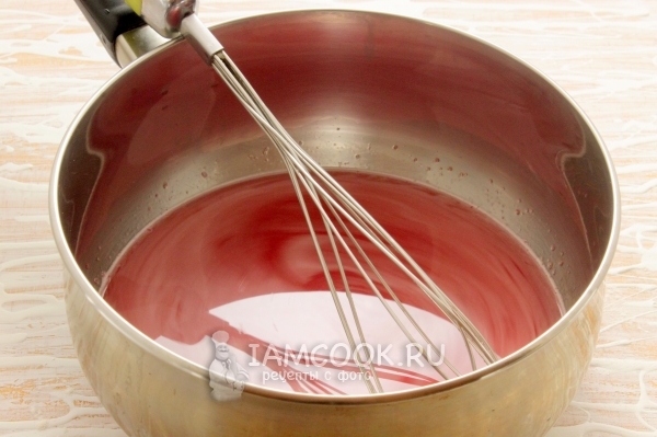 Сделать красную желейную смесь