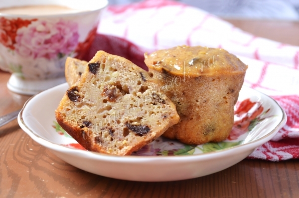 Рецепт бананово-яблочных маффинов