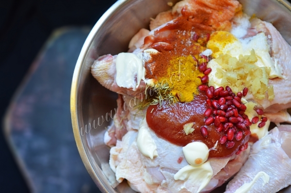 Замариновать курицу