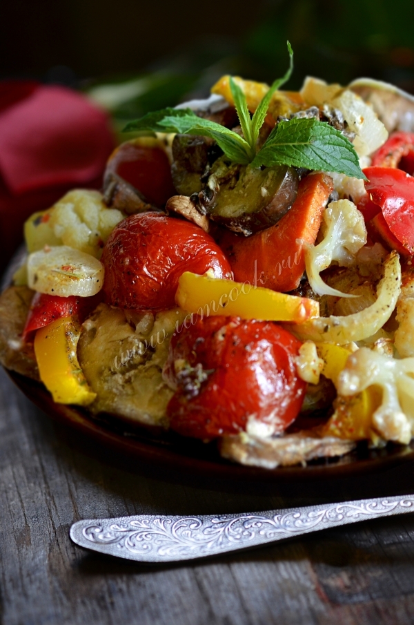 Рецепт овощного гарнира к мясу