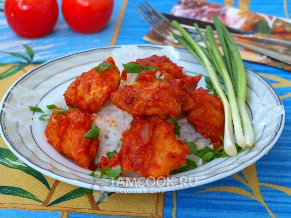 Рецепт индейки в кисло-сладком соусе