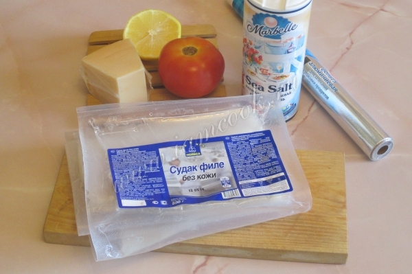 Ингредиенты для запекания судака в фольге