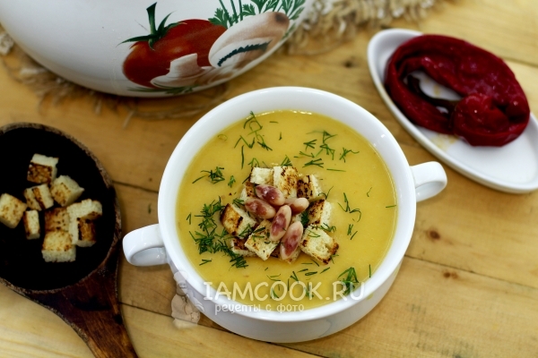 Рецепт супа-пюре из фасоли