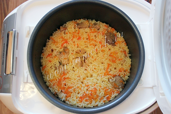 Готовим свиной плов в мультиварке