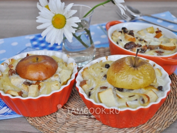 Готовый «Детский» лапшевник с яблоком и изюмом