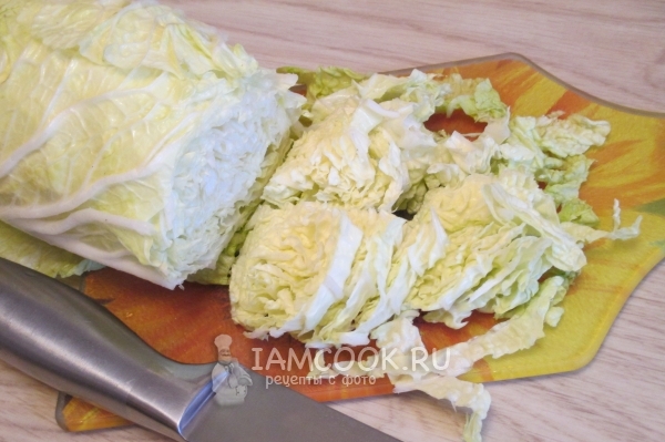 Пекинская капуста порезанная