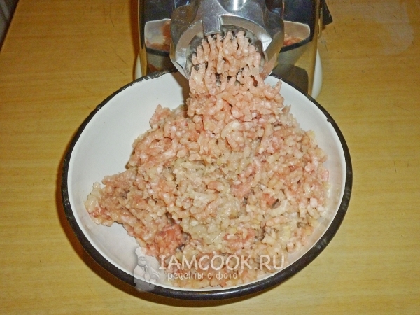 Перекрученное мясо с овощами