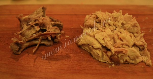 очистка курицы от костей