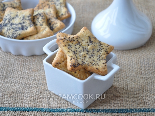 Фото сырного печенья с маком и бисквитной крошкой