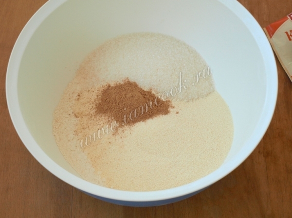 Сухие ингредиенты для теста