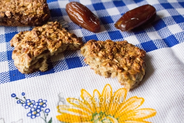 Рецепт овсяного печенья с бананом