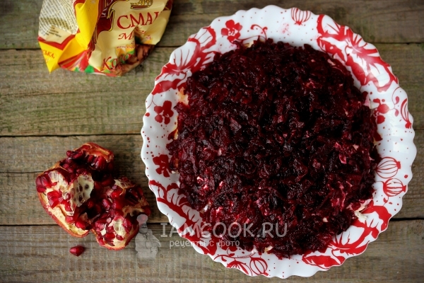 Свекла отварная тертая