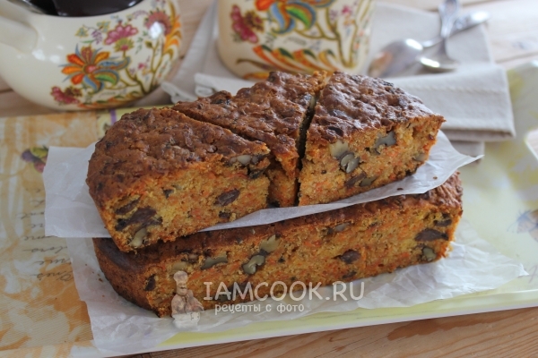 Рецепт постного морковного кекса