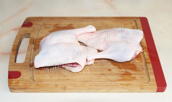 утка, задняя часть