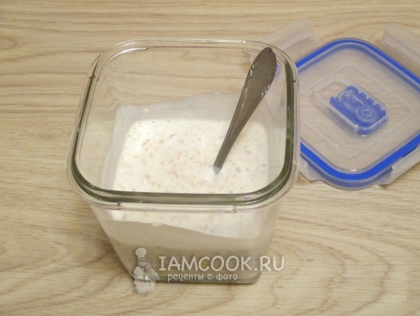 Перемешать овсянку