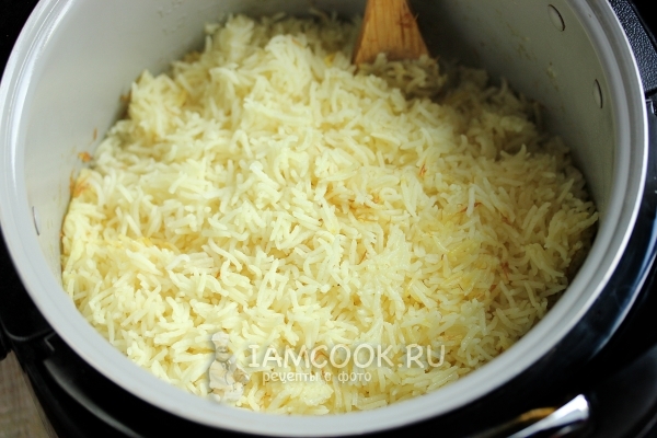 Рецепт шафранового риса в мультиварке