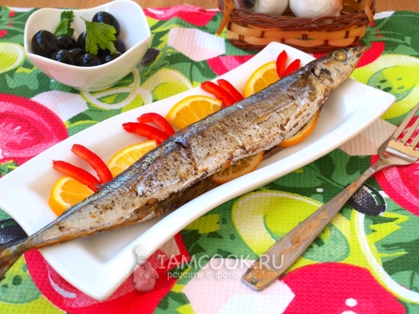 Рецепт приготовления сайры в духовке