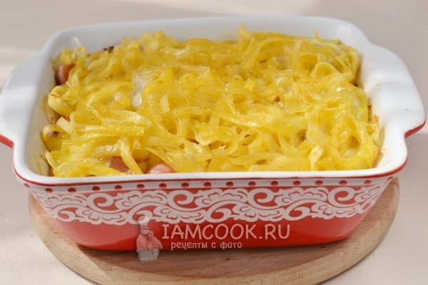 Готовая запеканка из лапши