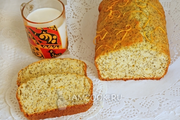 Рецепт маково-апельсинового кекса