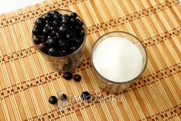Ингредиенты для варенья из смородины «5-минутка»