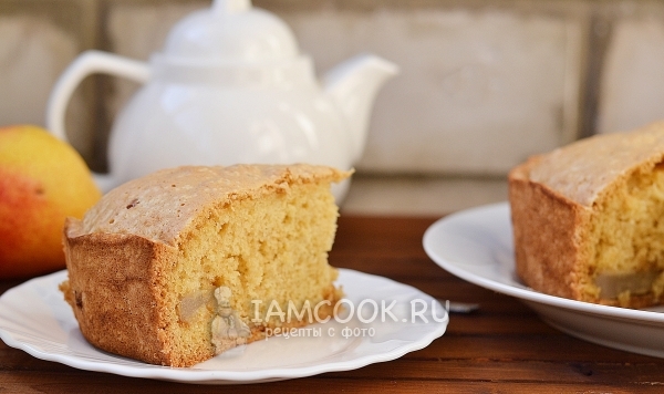 Рецепт шарлотки с грушами