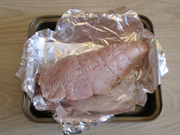 Филе индейки на противне