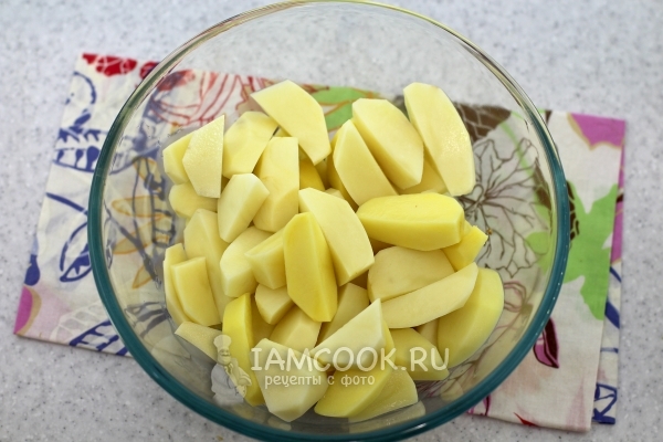 Порезать картофель