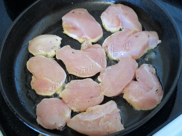 Обжарка курицы