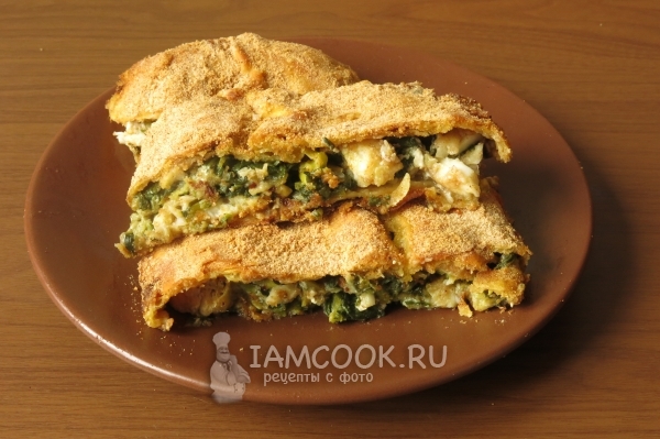 Готовый пирог с зубаткой