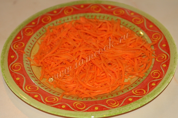 Морковь натертая на крупной терке